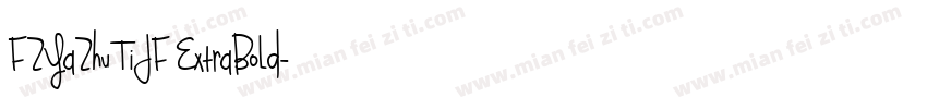FZYaZhuTiJF ExtraBold字体转换
